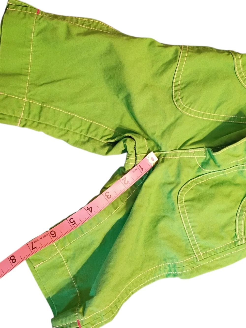 EUC GAP Vibrant Green Pink Cotton Pants 18-24 Months
